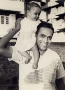 Sita Brand with her father
