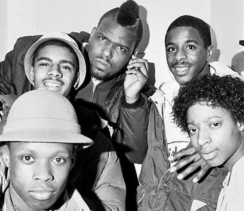 Wolverhampton B Boys with Hip Hop founder Afrika Bambaataa in 1985