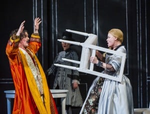 A scene from Cosi Fan Tutte by Mozart @ Grand Theatre, Leeds. An Opera North production. ©Tristram Kenton 