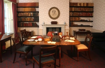 Brontë Parsonage Dining Room Courtesy of the Brontë Society