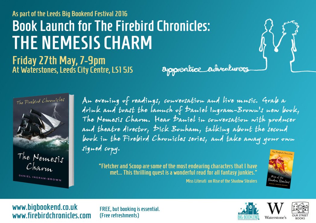 Nemesis Charm Book Launch Flyer