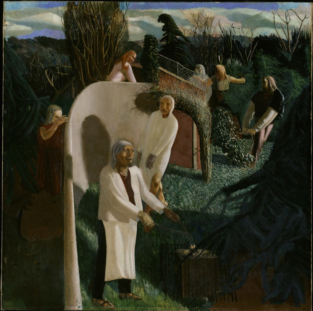 Stanley Spencer, Zacharias and Elizabeth, 1913, oil on canvas © The Estate of Stanley Spencer / Bridgeman Images, Photography © Tate, London 2016. 