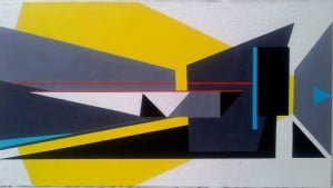 Composition No 3 (Parliament Place) June 2013. 108cm x 60cm