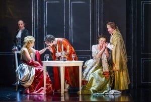 A scene from Cosi Fan Tutte by Mozart @ Grand Theatre, Leeds. An Opera North production. ©Tristram Kenton