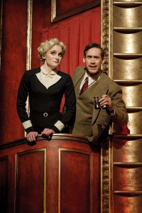 The 39 Steps tour 2016 - Olivia Greene as Pamela and Richard Ede as Hannay - Photos by Dan Tsantilis