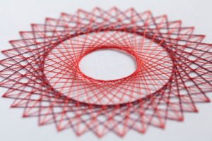 red double circle