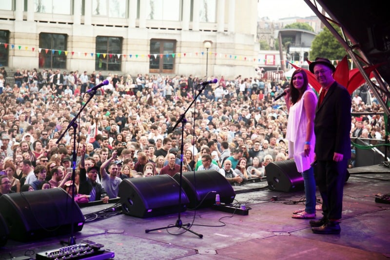 Jenny Griffiths, DJ Derek's great niece, at the Harbour Festival