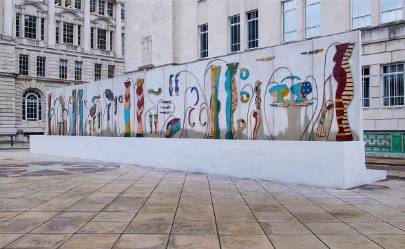 Betty Woodman, Liverpool Fountain, 2016. Photo Credit: Joel Chester Filde.