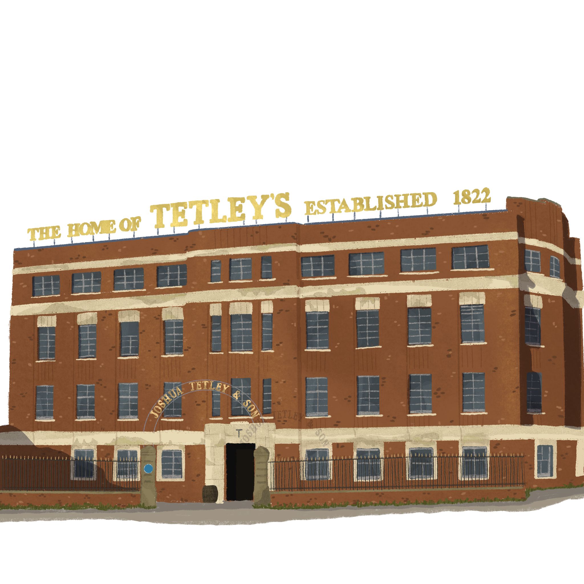 Illustration of The Tetley building
